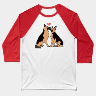 German Shepherd Kisses Baseball T-Shirt